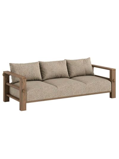 Karup Design Bare-sohva textured weave -kangas warm sand / carob brown l 225 cm