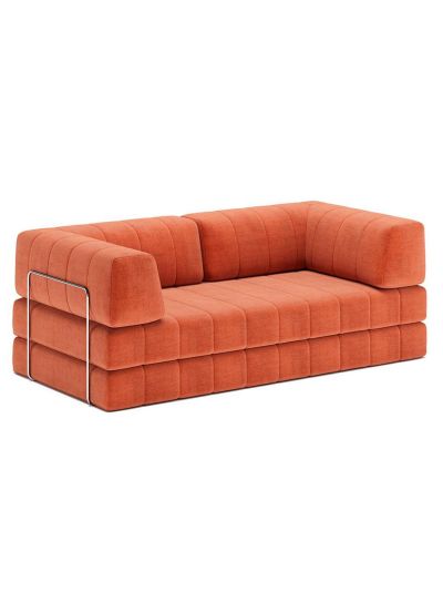 Innovation Living Cozypad-vuodesohva esina-kangas 412 rust orange l 208 cm / käsinojilla