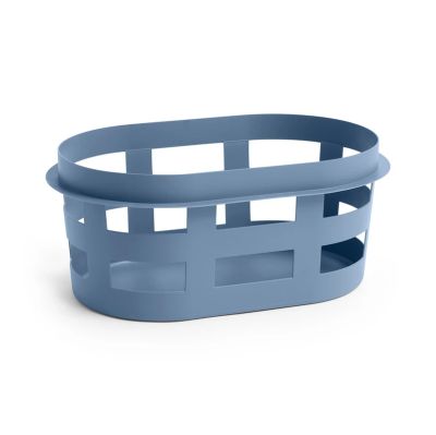 HAY - Basket säilytyskori, sininen muovi, pituus 57 cm