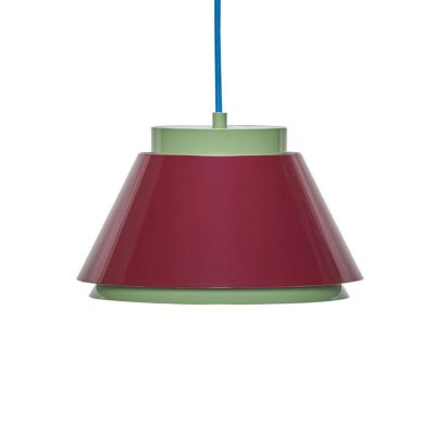 Hübsch - Remi-riippuvalaisin, punainen/vihreä, Ø 25 cm –