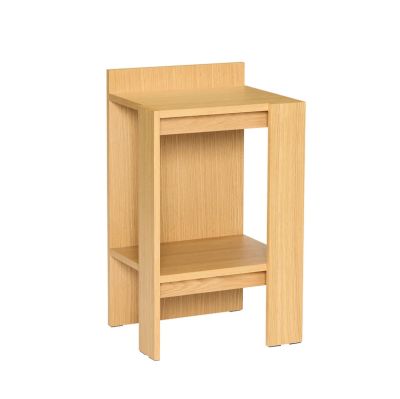 Hübsch - Merge-yöpöytä, vaalea tammi, korkeus 70 cm –