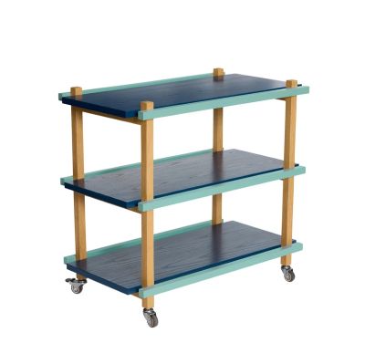 Hübsch - Crayon-tarjoiluvaunu, värikäs, korkeus 70 cm –