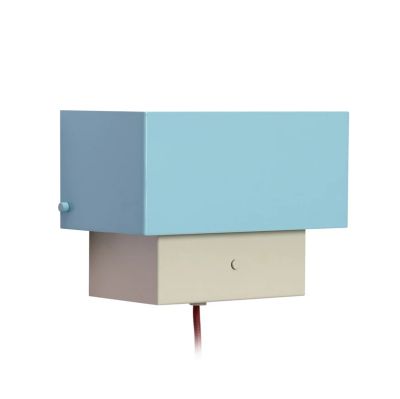 Hübsch - ART-seinävalaisin, sininen/hiekka, leveys 22 cm –