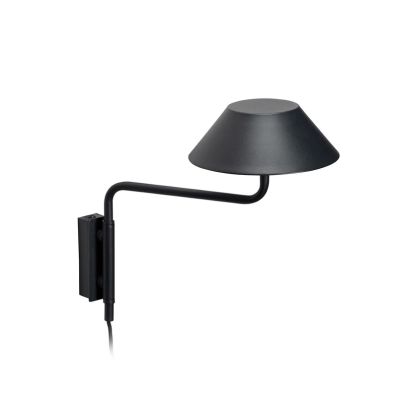 Hübsch - COVER LED-seinävalaisin, musta, ulkonema 30 cm –