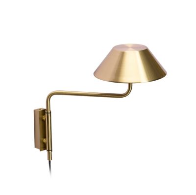 Hübsch - COVER LED-seinävalaisin, messinkivärinen, ulkonema 30 cm –