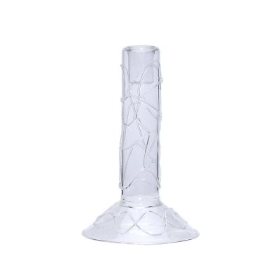 Hübsch - Doodle-kynttilänjalka, kirkas, korkeus 17 cm –