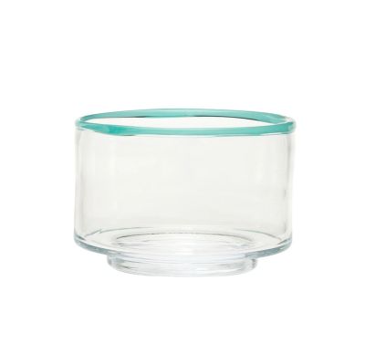 Hübsch - Clea-kulho, kirkas/vihreä, Ø 20 cm, lasi –