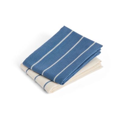HAY Outdoor Market keittiöpyyhe Blue-beige, 2-pack