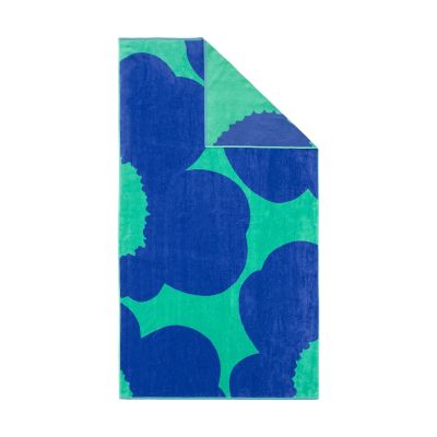 Marimekko Iso Unikko kylpypyyhe Teal-blue, 100×180 cm