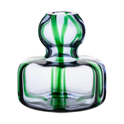 Marimekko Flower maljakko Ø10 cm Vaaleansinivihreä filigraani