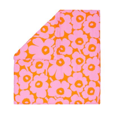 Marimekko Unikko pussilakana 220x240 cm Oranssi–pinkki