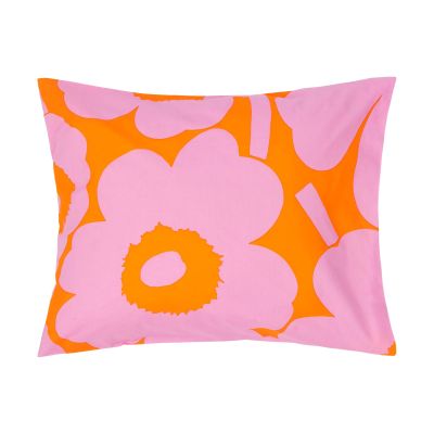 Marimekko Unikko tyynyliina 50x60 cm Oranssinpinkki
