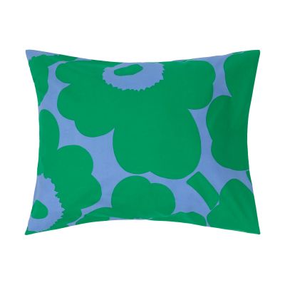 Marimekko Unikko tyynyliina 50x60 cm Vaalea sinivihreä