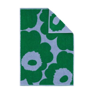 Marimekko Unikko pyyhe 50 x 70 cm Vaalea sinivihreä