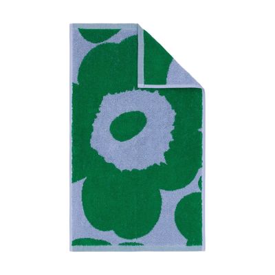 Marimekko Unikko vieraspyyhe 30 x 50 cm Vaalea sinivihreä