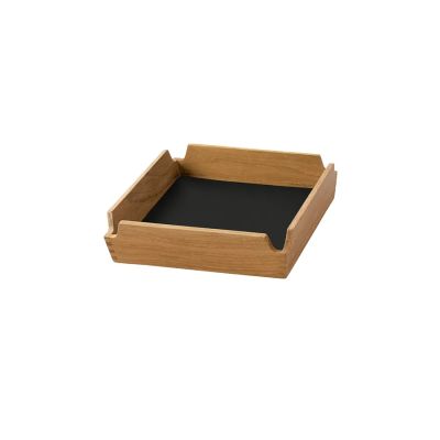 LIND DNA Airy Nupo tarjotin Black ink-teak, mini