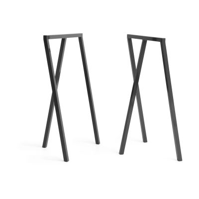 HAY Loop Stand Frame jalustin 95 cm 2-pakkaus Black