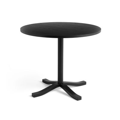 HAY Pastis Table ruokapöytä Ø90 Black lacquered ash