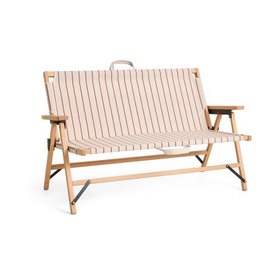 HAY Outdoor Market taitettava sohva Beige-punainen, 2-istuttava
