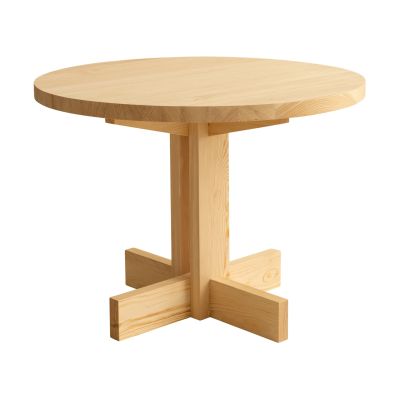 Vaarnii 001 Dining Table ruokapöytä Matta öljyvahattu mänty, Ø100×74 cm