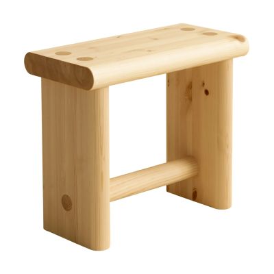 Vaarnii 002 Ast Stool jakkara Matta öljyvahattu mänty, 55×26×45 cm