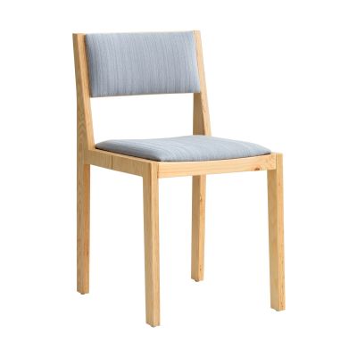 Vaarnii 016 Maasto Dining Chair tuoli Matta öljyvahattu mänty,, etupuolelta verhoiltu harmaa