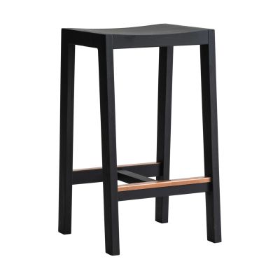 Vaarnii 016 Maasto Bar Stool baarijakkara Musta petsattu mänty, 65 cm