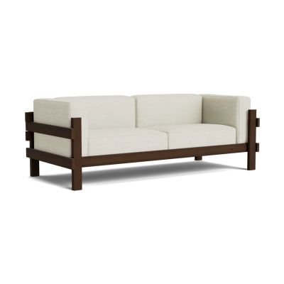 Normann Copenhagen Kube sohva Ruskealakattu mänty - kangas Remix 223 Beige, 220 cm