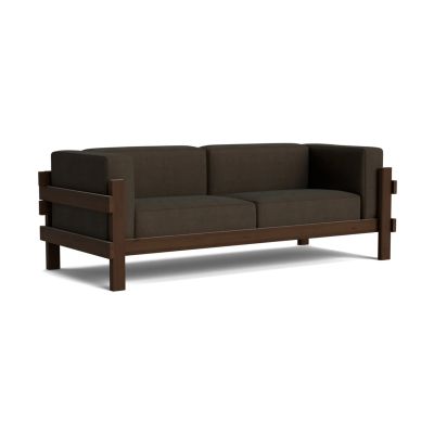 Normann Copenhagen Kube sohva Ruskealakattu mänty - kangas Remix 356 Brown, 220 cm