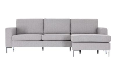 Veke Toronto divaanisohva hiekka hygge 10, jalka kromi, asiakaspalautus