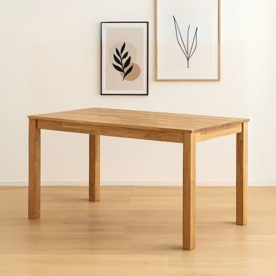 Veke Scandic tammi ruokapöytä 130x80 cm lakattu tammi, asiakaspalautus