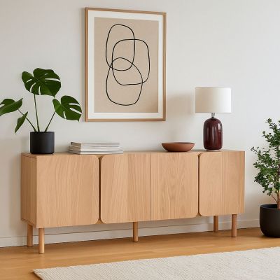 Mooda Mossa senkki 180x42x75 cm tammi, asiakaspalautus