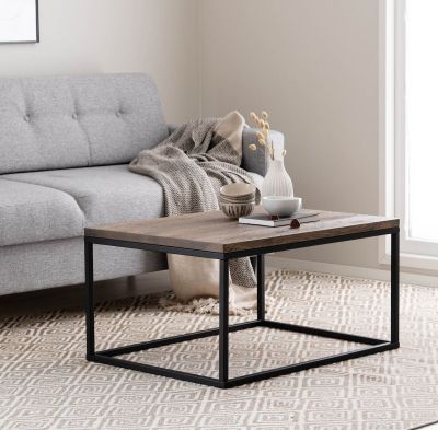 Veke Poukama sohvapöytä 60x80 savunharmaa/musta, asiakaspalautus