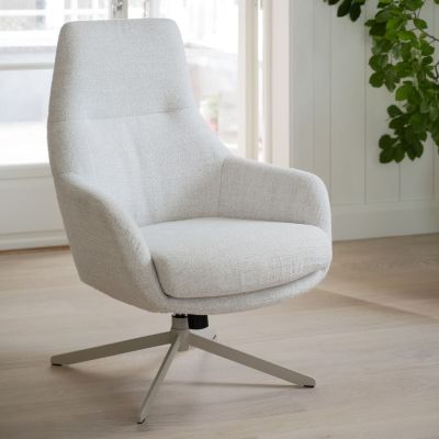 Rowico Home Conroe pyörivä nojatuoli vaalea beige Leigh 101, asiakaspalautus