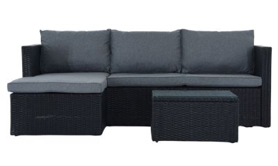 Veke Corfu divaanisohvaryhmä antrasiitti/ harmaa