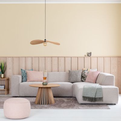 Veke Hali avokulmasohva oikea Storm 06 beige, asiakaspalautus