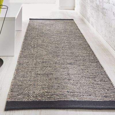 Finarte Helmi puuvillamatto 80x250 cm musta