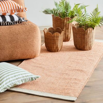 Finarte Helmi puuvillamatto 80x300 cm aprikoosi