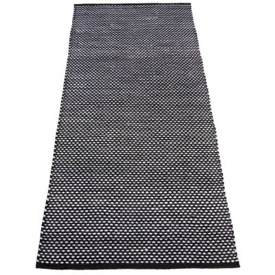 Finarte Vanamo puuvillamatto 80x250 cm musta/harmaa
