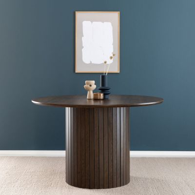 Veke Alessio pyöreä ruokapöytä Ø120 cm savutammi, asiakaspalautus