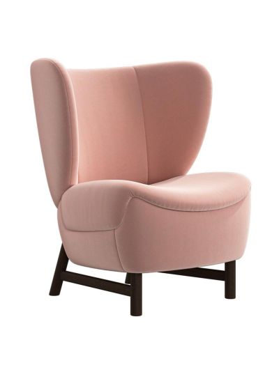 BoConcept Catskills-nojatuoli bologna-kangas 3262 vaaleanpunainen / tumma tammi