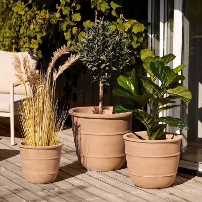 House Nordic Kragholm kukkaruukkusetti 3 kpl terrakotta