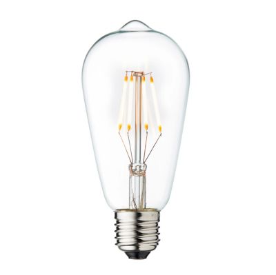 DESIGN BY US - Vintage E27 LED 3,5 W 2 200 K, kirkas, himmennettävä –
