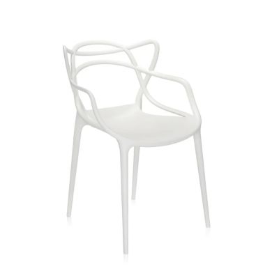 Kartell - Masters-tuoli, valkoinen, korkeus 83 cm