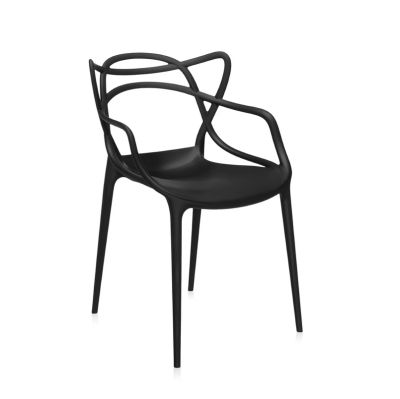 Kartell - Masters-tuoli, musta, korkeus 83 cm