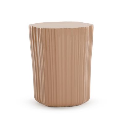 Kartell - Corteza sivupöytä, beige, korkeus 48 cm