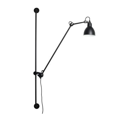 Lampe Gras - 214 Round-seinävalaisin, musta/kupari –