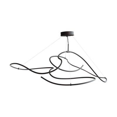 101 Copenhagen Ghost Chandelier big kattolamppu Burned black