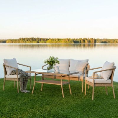 Veke Leimu sohvaryhmä luonnonväri/ vaalea beige