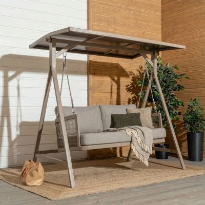 Veke Monaco pihakeinu katoksella greige/hiekka